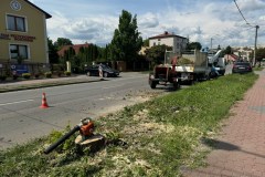 Kozienice DK48 km ok. 129+256_ 24.07.2024_Prace przygotowawcze