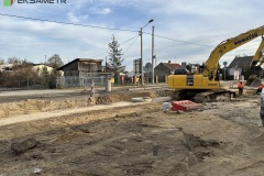 Kozienice DK48_km ok 130+025_19.12.2024_Przygotowanie koryta pod konstrukcję drogi