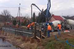 Kozienice DK48 km około 129+180_27.11.2024_Betonowanie przyczółka na obiekcie mostowym (2)